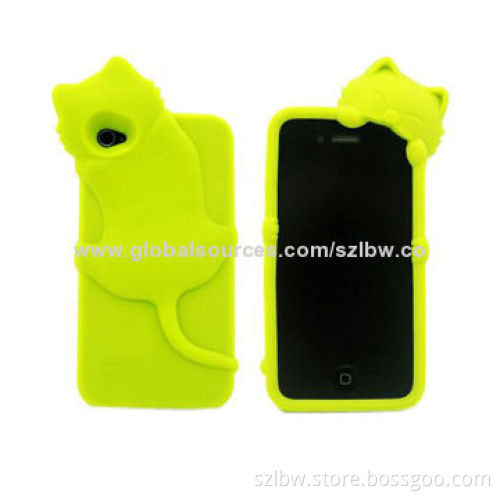 KOKO Cat 3D Shape Silicone Cases for iPhone 5/5S, We Can Print Customers' Artwork and Company Logos